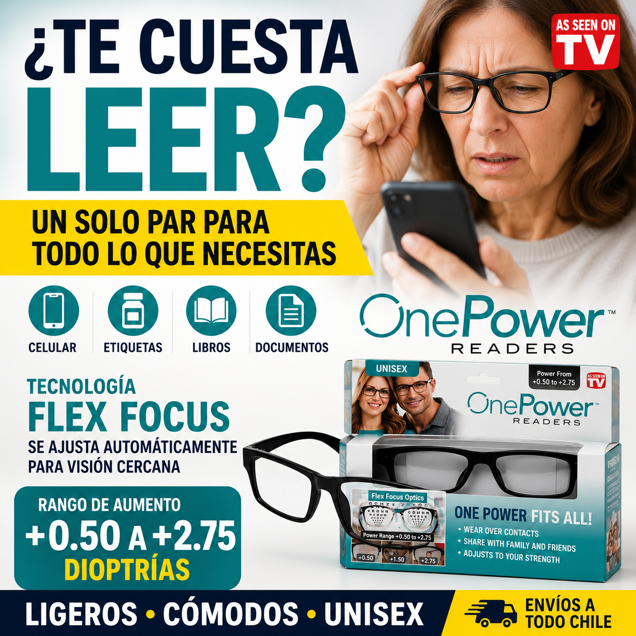 X - LENTES ONE POWER