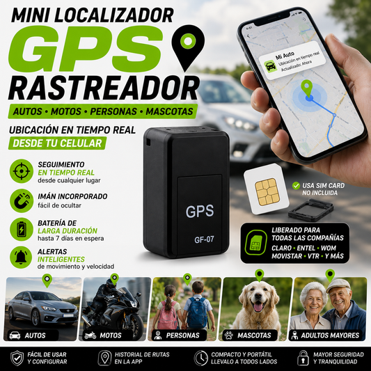 Locator Pro™ | Mini GPS con SIM y Microfono GEN. 2026