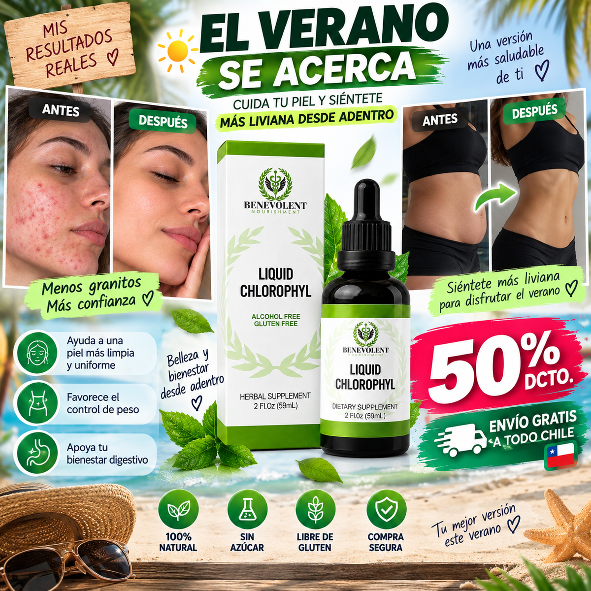 CLOROFILA BENEVOLENT X 60 ML ORIGINAL
