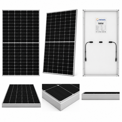 Panel Solar Monocristalino INESSOL 580W – Alta Eficiencia y Máximo Rendimiento