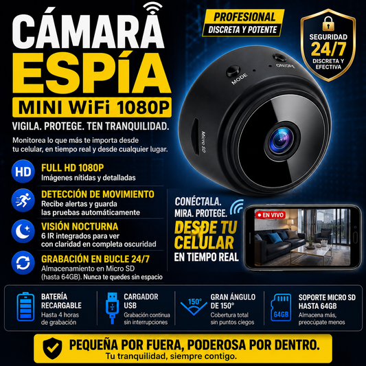 HIKCAM | Mini Cámara Espia Go PRO™