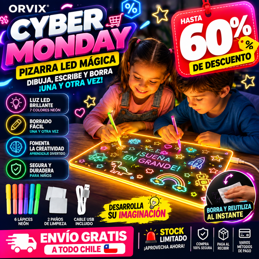 LumiSketch™ Pizarra Mágica  Ilumina la creatividad de tus pequeños artistas