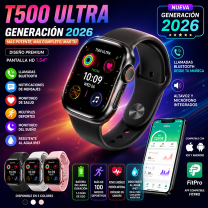 Reloj Smartwatch T500 ULTRA GEN. 2026
