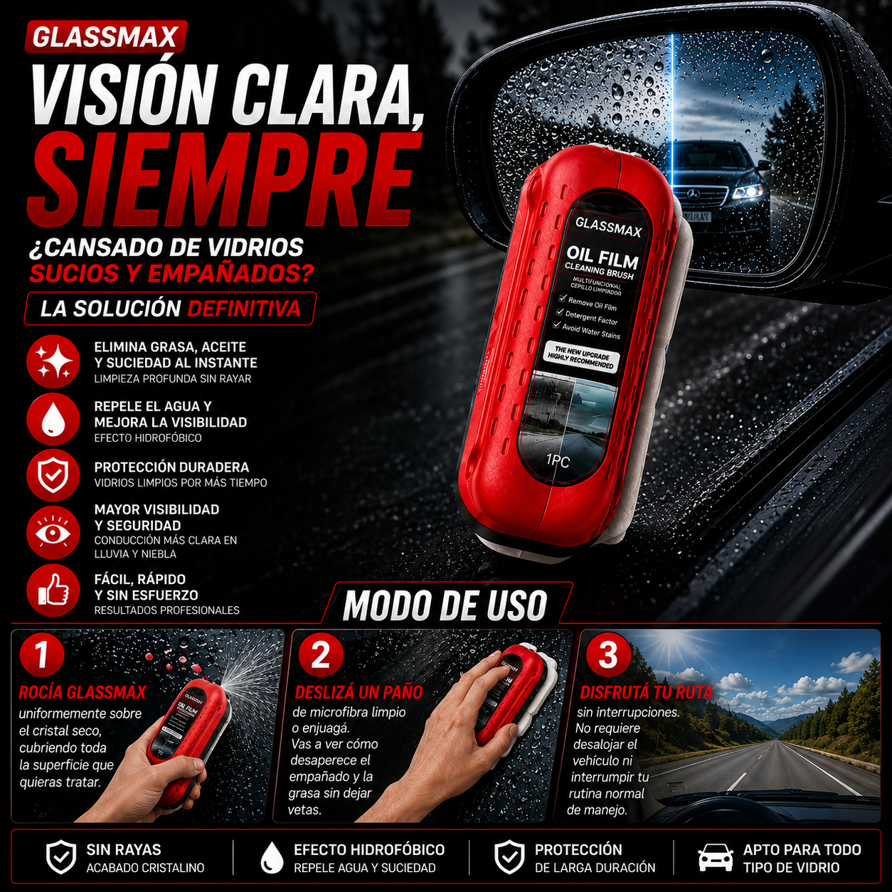 GlassMax | Cepillo De Limpieza Profesional